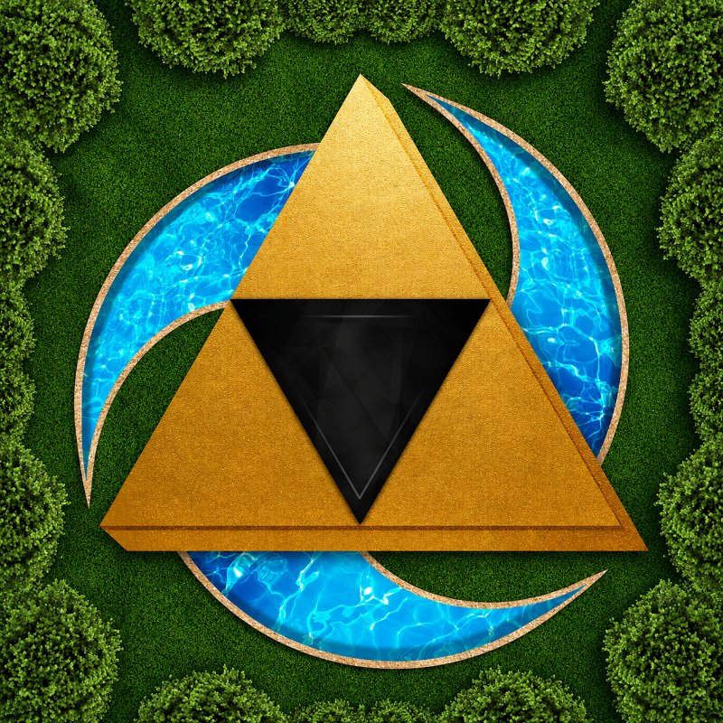 The trimitsue emblem, photographed